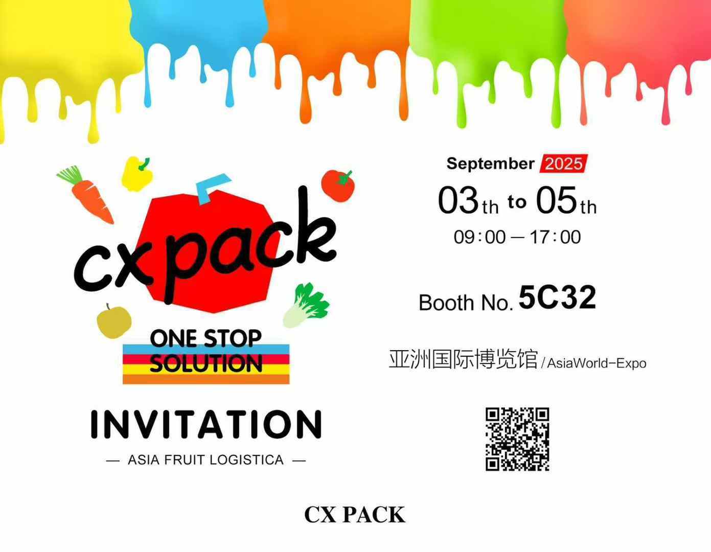 กรณี บริษัท ล่าสุดเกี่ยวกับ Asia Fruit Logistica-CX Pack