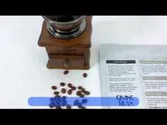 การพิมพ์สีสัน ถุงบรรจุกาแฟแบบยืนพร้อมซิปสําหรับชา ถั่วกาแฟ