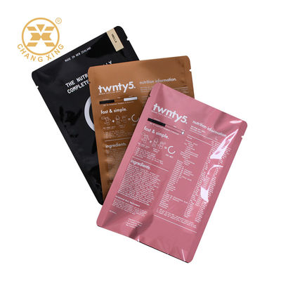 Mylar Foil Lined Shake Plastic Whey Protein Powder Packaging Bag Health Food Bag With Zipper