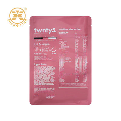 Mylar Foil Lined Shake Plastic Whey Protein Powder Packaging Bag Health Food Bag With Zipper