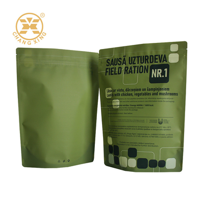 Custom Printing High Quality Field Rations Packaging Bag Plastic Zipper Packaging Pouch For solid food