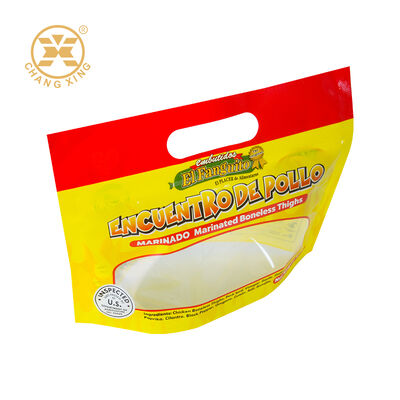Custom Printed Roasted Chicken Bag Deli Meat Moisture Proof Feature Zipper Plastic Packaging