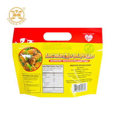 Custom Printed Roasted Chicken Bag Deli Meat Moisture Proof Feature Zipper Plastic Packaging