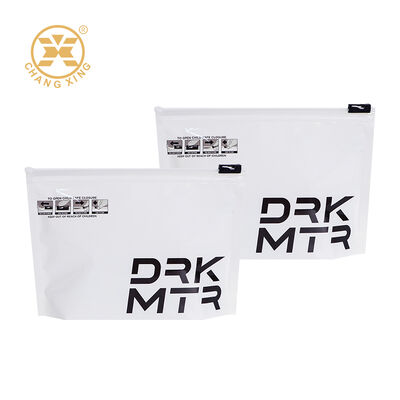 Custom BOPP Resealable Clothing Zipper Packaging Bag Zip Lock Bags Pouches With Logo For Apparel