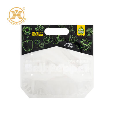 Custom Logo Anti-Fog Fresh Produce Packaging Vacuum Packaging Bag with Breathable Air Holes