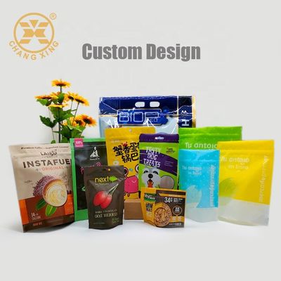 5kg Rice Packaging Zip Lock Bags Flat Bottom Bag With UV Vanish
