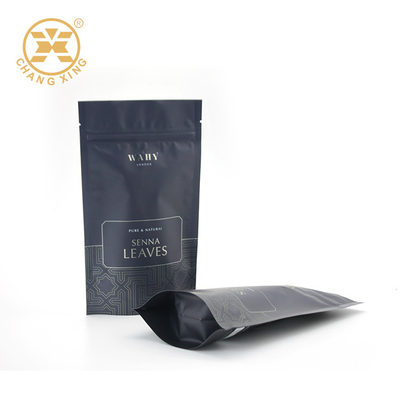 บรรจุภัณฑ์ถุง Ziplockk พิมพ์แบบกำหนดเองของ Spice Leaf โลโก้การออกแบบที่รัดกุม