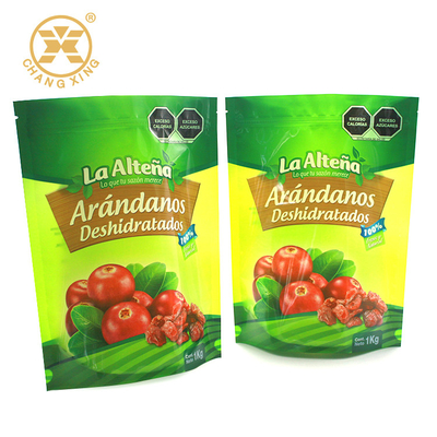 ผลไม้ สตรอเบอร์รี่ ราสเบอร์รี่ บลูเบอร์รี่ ซิปยืนขึ้นกระเป๋าสำหรับอาหารแห้งแช่แข็ง