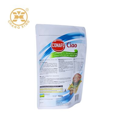 อลูมิเนียมสูญญากาศอาหาร Retort Standing Pouch ไมโครเวฟอุณหภูมิสูง