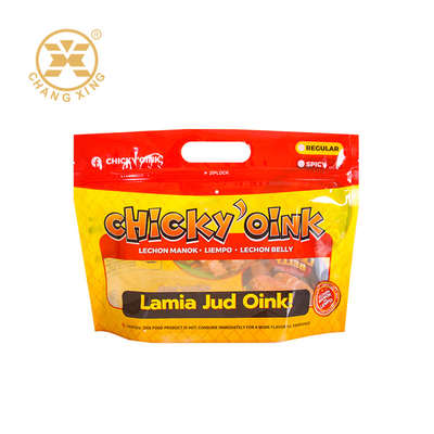 ถุงบรรจุภัณฑ์ไก่ Rotisserie พิมพ์แบบกำหนดเอง Zip Lock 500g ยืนพร้อมกระเป๋า