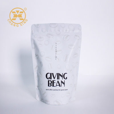 การพิมพ์สีสัน 4 oz ถุงบรรจุกาแฟ ยืนขึ้นกับซิปสําหรับชา ถั่วกาแฟ