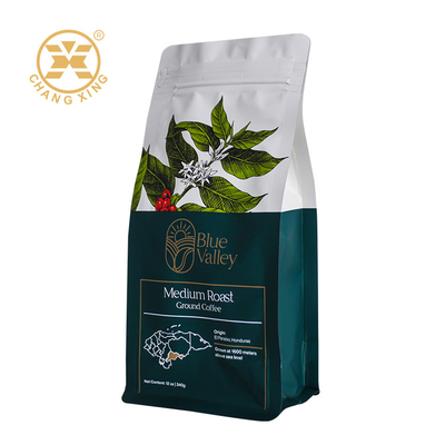 กระเป๋าสะพายกาแฟ Ziplock แบบชุด กระเป๋าสะพายกาแฟ Zipper 250g 500g 1kg