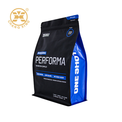 กระเป๋าสะพายพื้นเรียบที่กําหนดเอง พลาสติก Whey Protein Powder กระเป๋าสะพายอาหารสุขภาพ