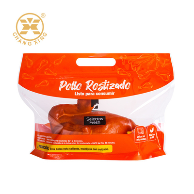 เครื่องไมโครเวฟแบบกําหนดเอง กระเป๋าไก่ทอดอบร้อน ถุงไก่ยืนกระเป๋า Rotisserie ป้องกันหมอก กระเป๋าไก่ทอด