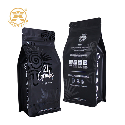 กันความชื้น 15oz ถุงกาแฟพื้นราบ ยืนขึ้น ถุงซิปเปอร์ เหมาะสําหรับถั่วกาแฟ ชา 250g 500g 1kg