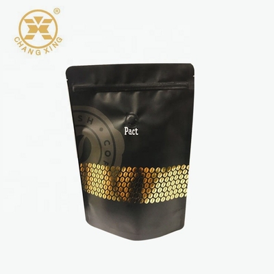 ยืนขึ้นถุงบรรจุภัณฑ์กาแฟผนึกถุงกาแฟซิปสุญญากาศ