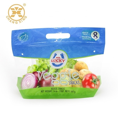 CPP PET Eco Friendly Stand Up Pouches ถุงพลาสติกสำหรับบรรจุผักที่มีรู