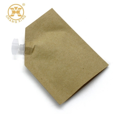 LDPE Multiwall Standing Pouch กระดาษคราฟท์ 100 ไมครอนถุงบรรจุภัณฑ์ครีม