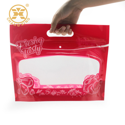 Takeaway Zipper Top ไก่ย่างบรรจุภัณฑ์พลาสติก Bopp ไมโครเวฟบรรจุภัณฑ์อาหารปลอดภัย