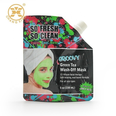 150ml Skincare Mask ถุงบรรจุภัณฑ์เครื่องสำอางเมทัลลิกลามิเนต Stand Up Barrier Pouches