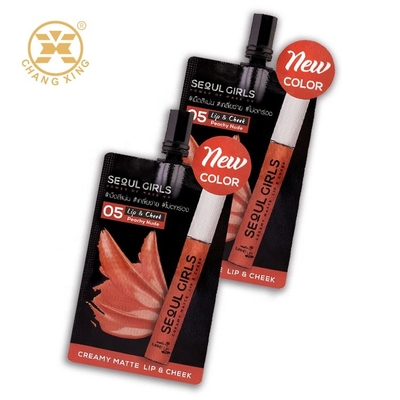 Creamy Lip Reusable 5mm ถุงบรรจุภัณฑ์เครื่องสำอางอลูมิเนียมฟอยล์ถุงลามิเนต