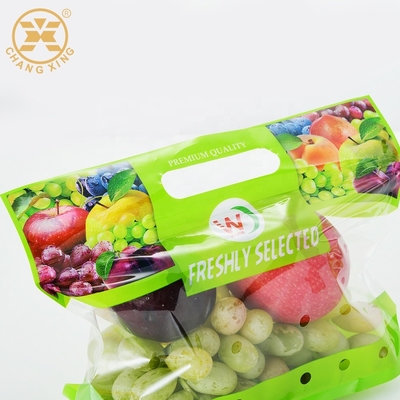 750g ใสคอมโพสิตผลไม้ผักสดบรรจุภัณฑ์ Bopp ถุงพลาสติก