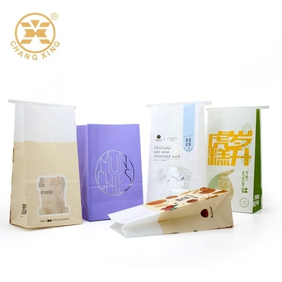 Eco Friendly Gusset Bakery ถุงบรรจุภัณฑ์ขนมปัง SGS ถุงบรรจุภัณฑ์พลาสติกรีไซเคิล