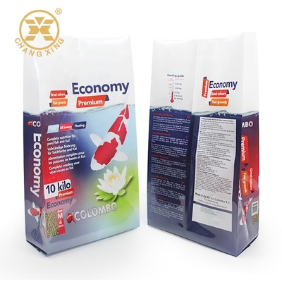 Aquaria Fish 20 ปอนด์ถุงบรรจุภัณฑ์อาหารสัตว์เลี้ยง Koi Food Side Gusset Plastic
