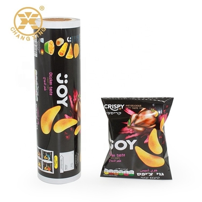 บรรจุภัณฑ์อาหารลามิเนต BOPP/VMCPP พลาสติกม้วนฟิล์มม้วนมันฝรั่งทอด
